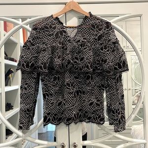 ZARA Crochet Lace top